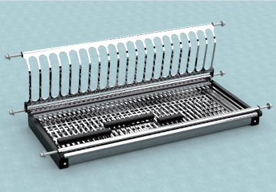 Escurridor de platos de acero inoxidable SJ307